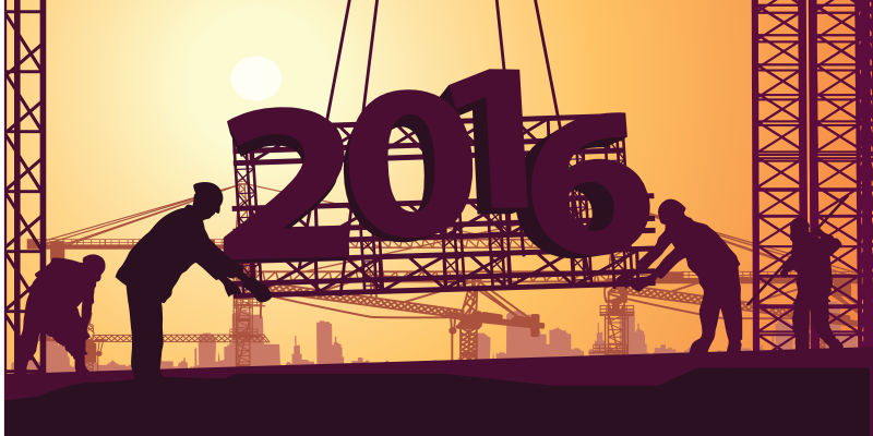 创意矢量2016建筑设计插图