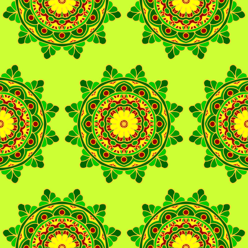 创意矢量美丽绿色花卉元素设计背景