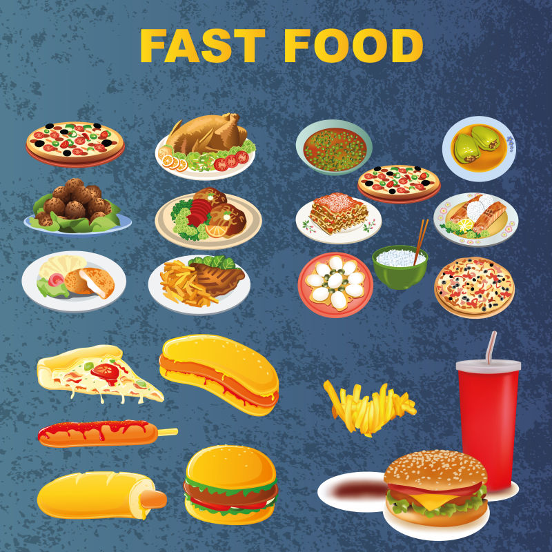 抽象矢量甜点的设计元素插图