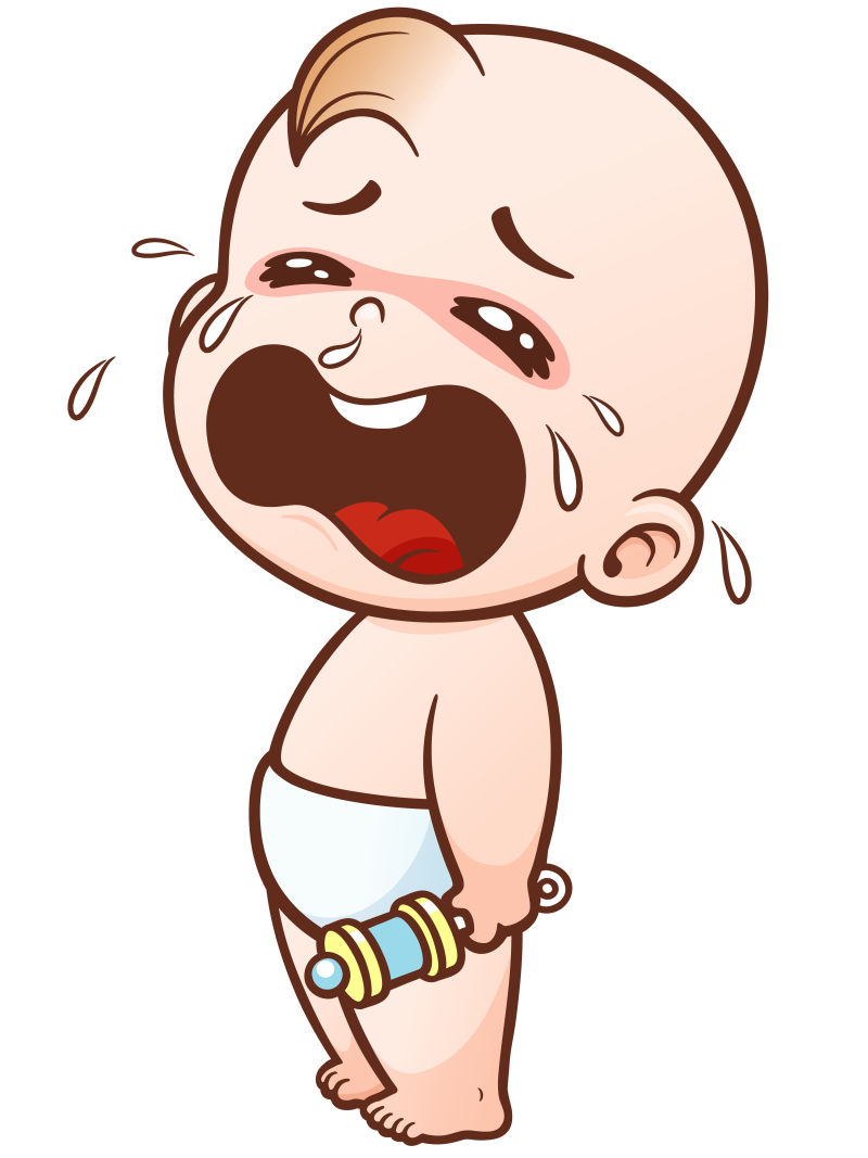 哭泣的书宝宝卡通图片图片