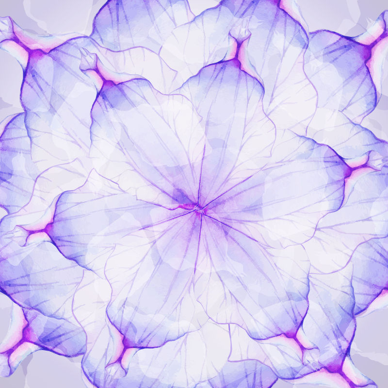 创意矢量紫色花卉元素背景