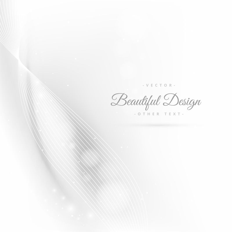 抽象的白色波纹图案背景矢量设计