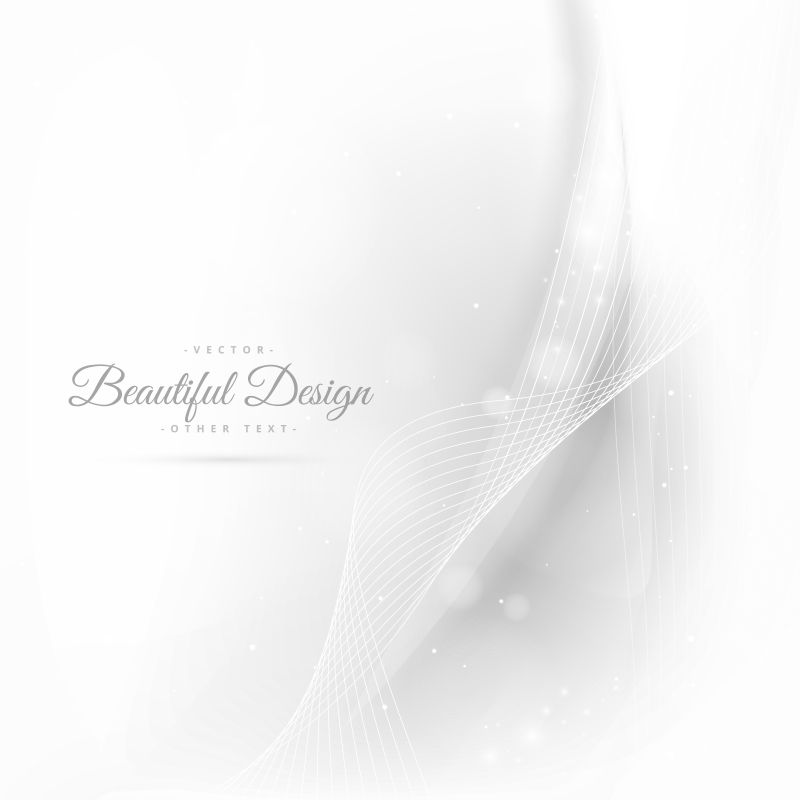 矢量的白色波纹背景设计