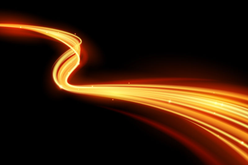 创意矢量金色发光效果背景