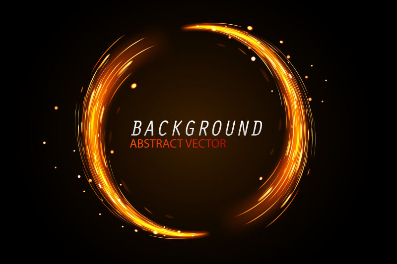 抽象矢量现代光效圈形设计背景