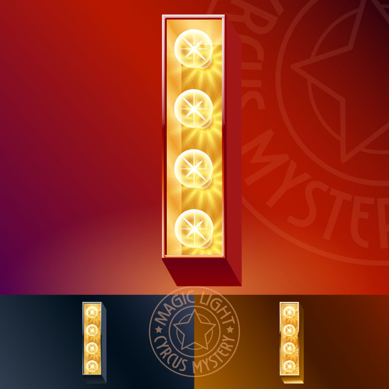 抽象矢量字母i设计