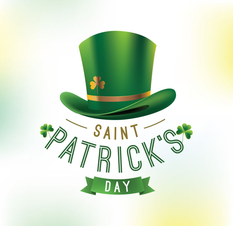 矢量创意圣帕特里克日概念设计背景