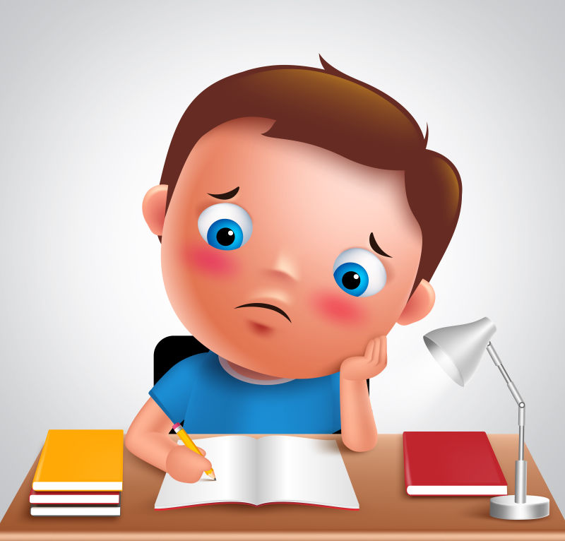 可爱男孩插图矢量设计