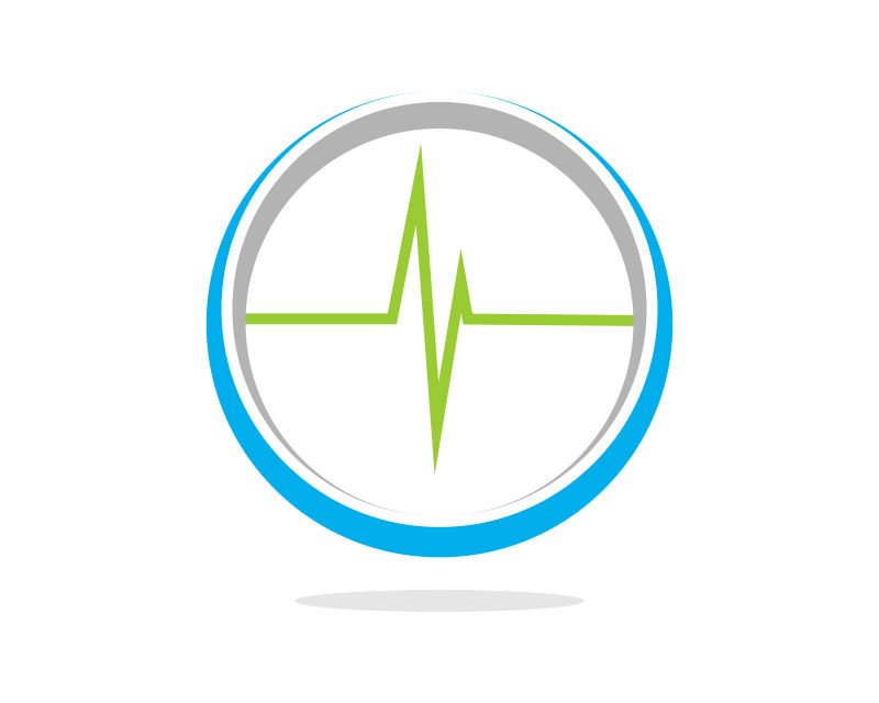 抽象矢量脉冲主题的图标设计