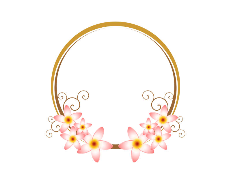 矢量创意花卉装饰边框