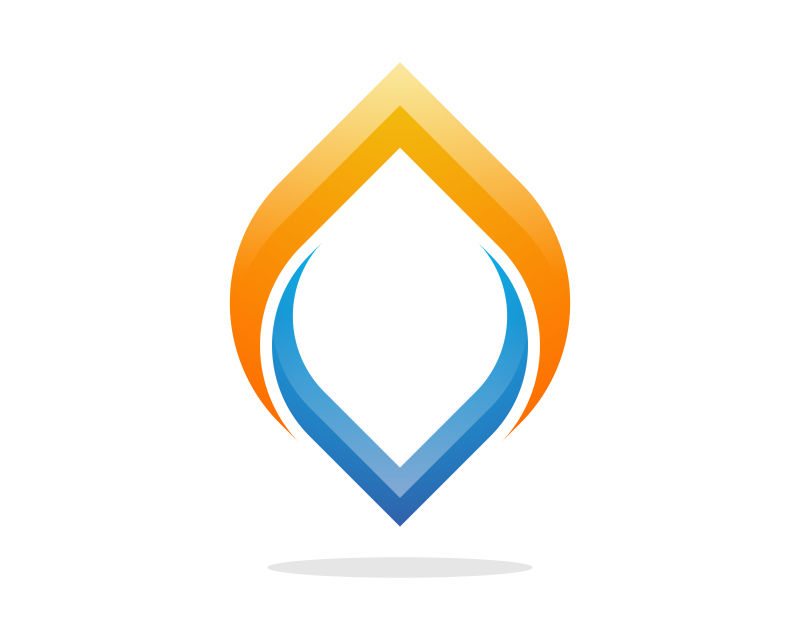 创意矢量抽象双色图标设计