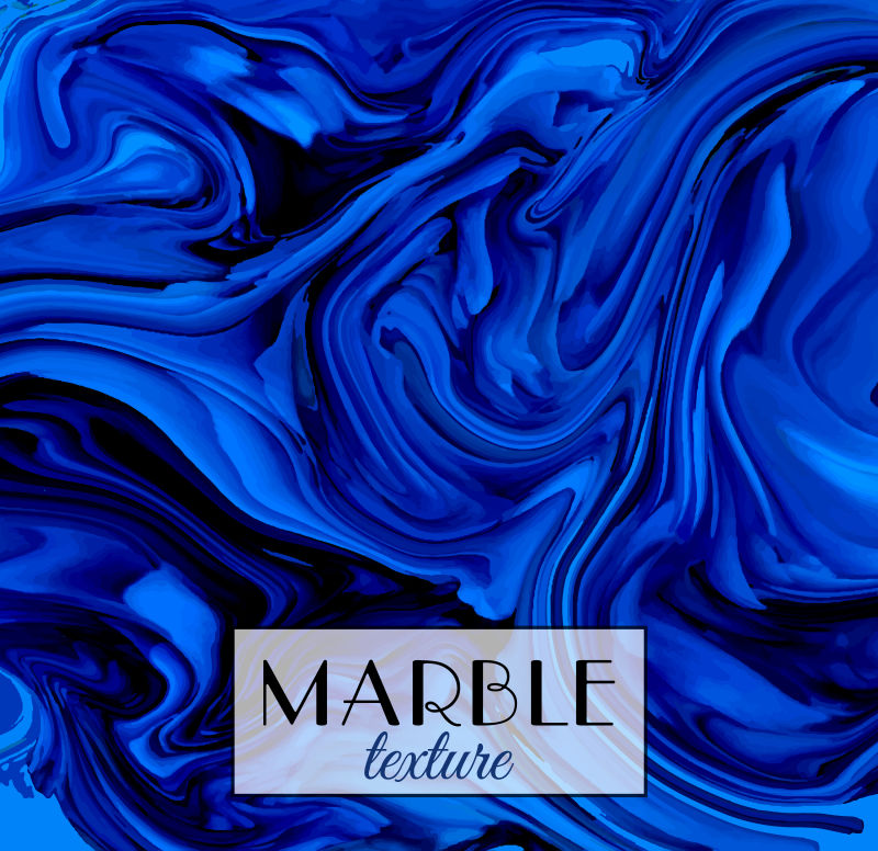 蓝色大理石纹理背景矢量设计
