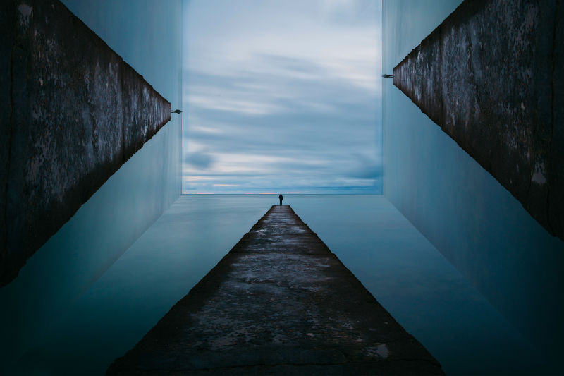 抽象主题的天堂道路插图