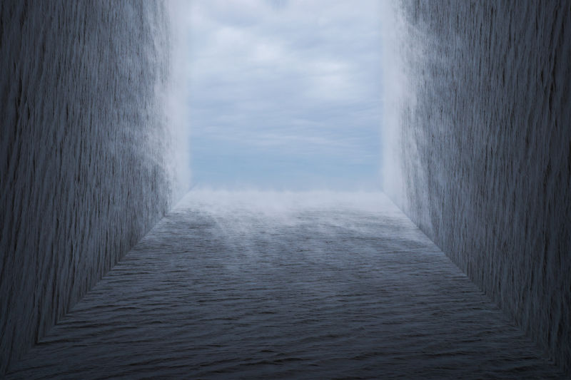 抽象美丽的大海插图