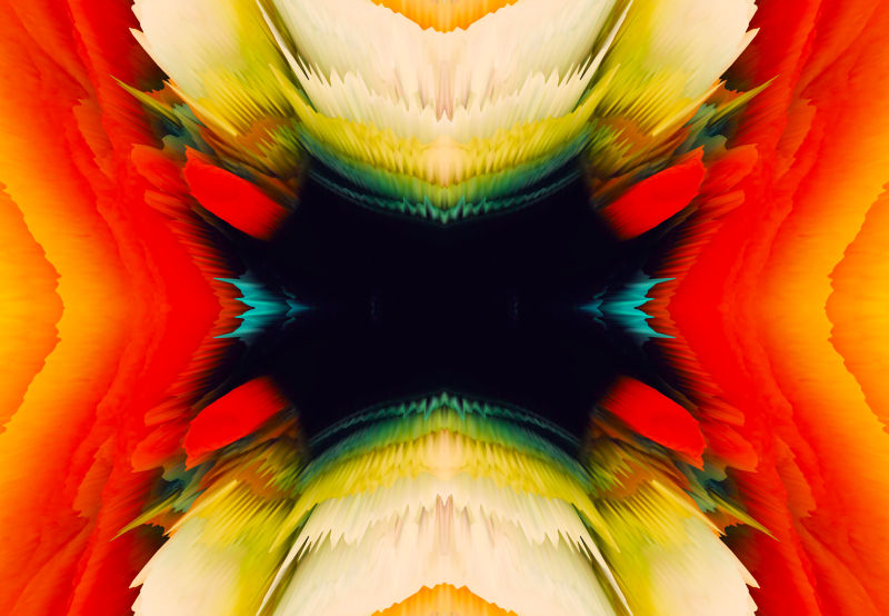 创意抽象爆发色彩庆典背景