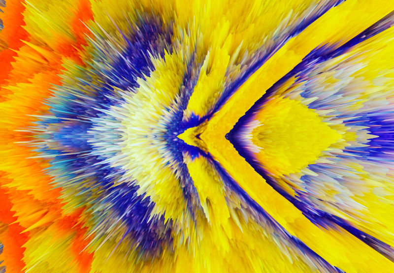 现代彩色波线爆炸艺术背景