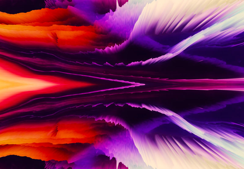 创意彩色红色紫色爆炸性背景