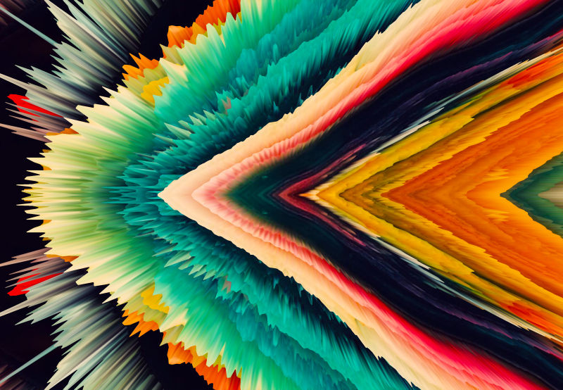 创意彩色爆发风格的现代背景