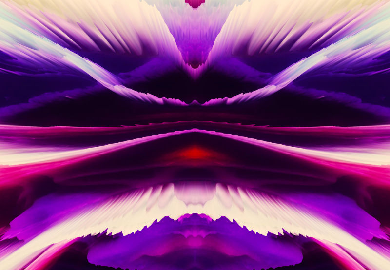 现代紫色抽象波形背景