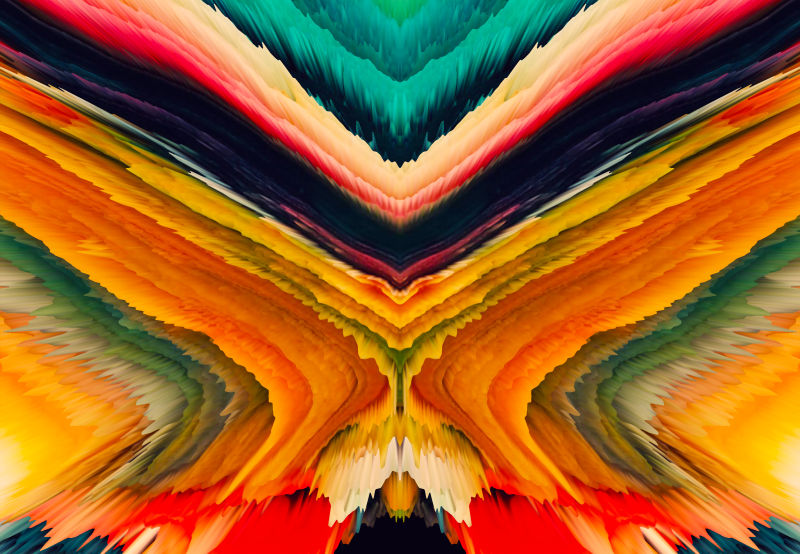 现代时尚彩色噪波元素背景