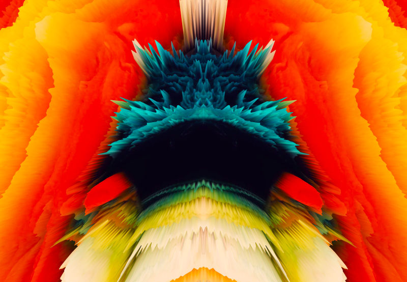 创意彩色艺术爆炸性背景