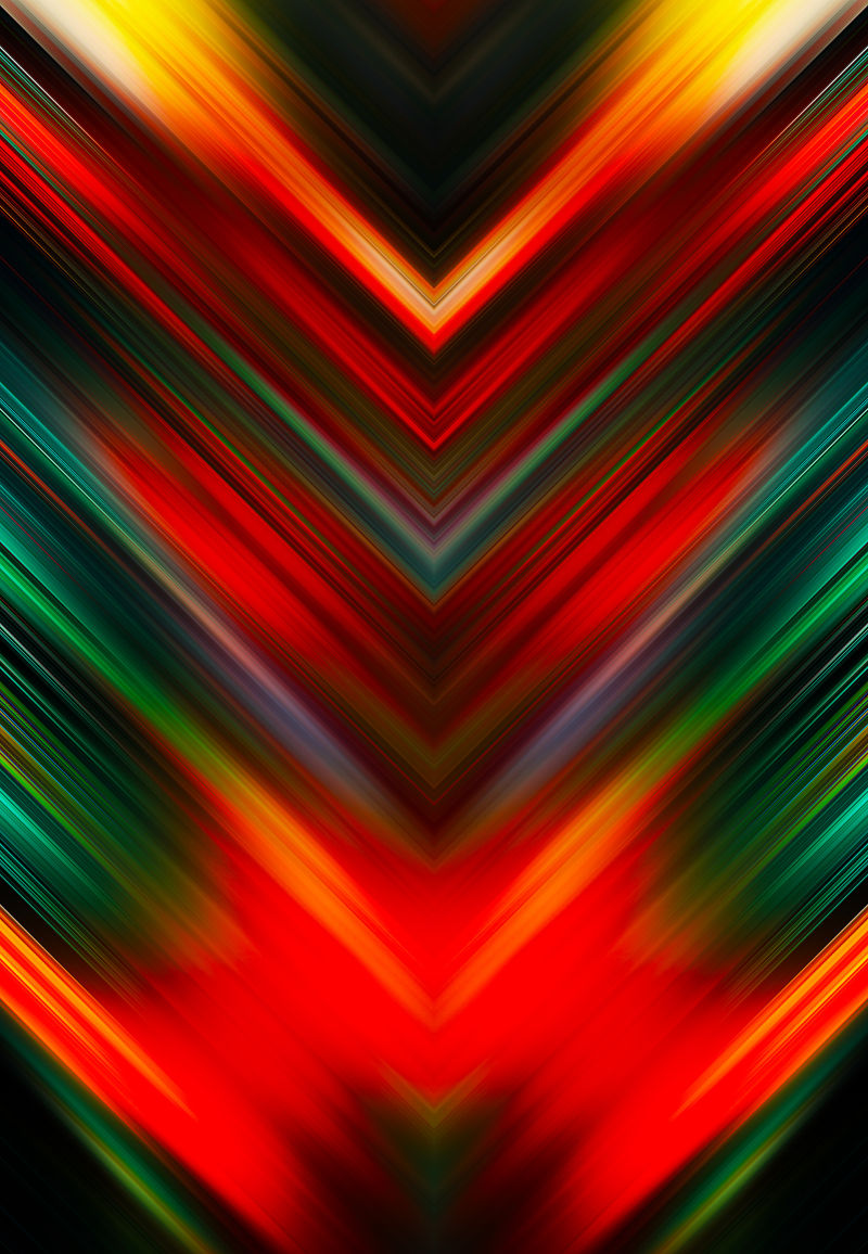 创意红绿双色渐变抽象箭头艺术背景