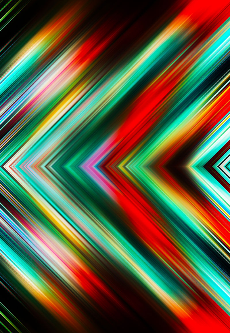 迷离彩色箭头线性现代背景