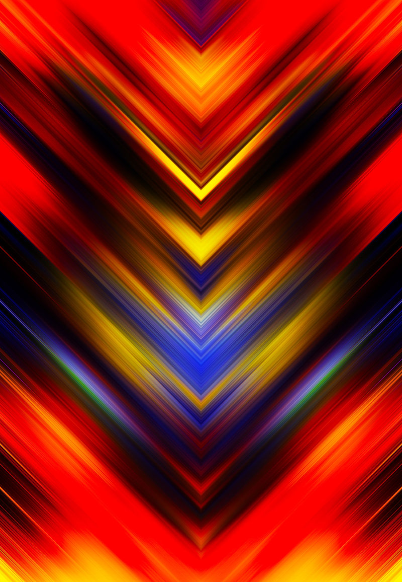 创意彩色几何线性艺术背景