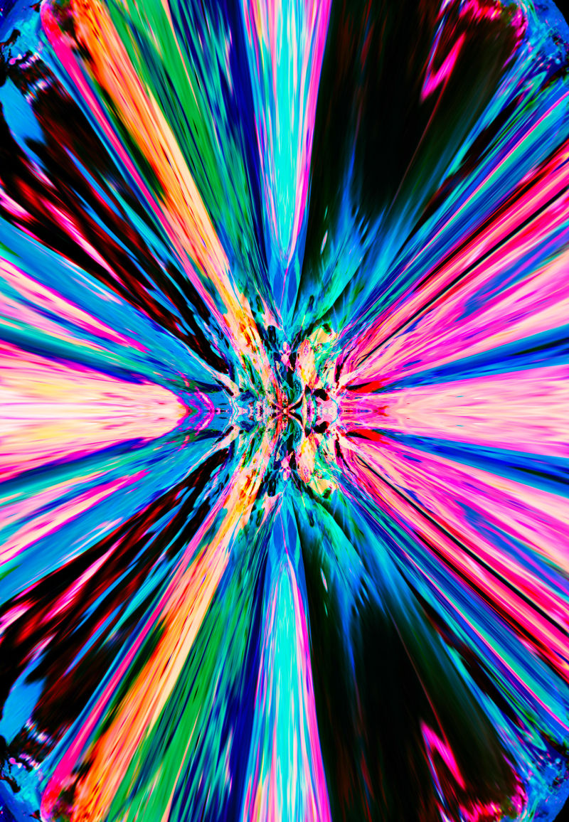 彩色现代迷离镜面背景