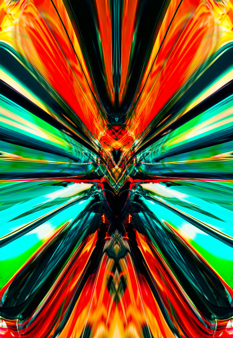 现代彩色明亮镜面抽象背景