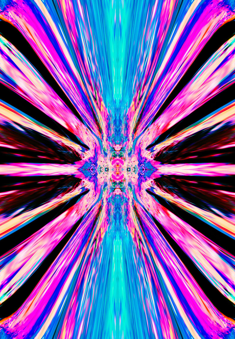 抽象迷离色彩镜面背景设计