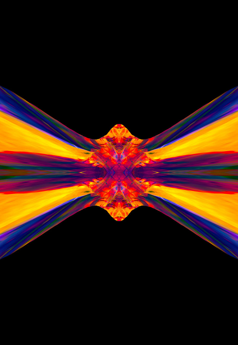 抽象黄色镜面光泽现代背景