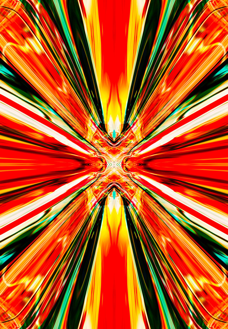 彩色波形镜面设计背景