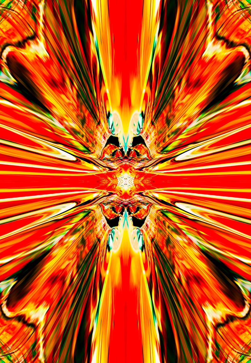 抽象红色光波镜面设计背景