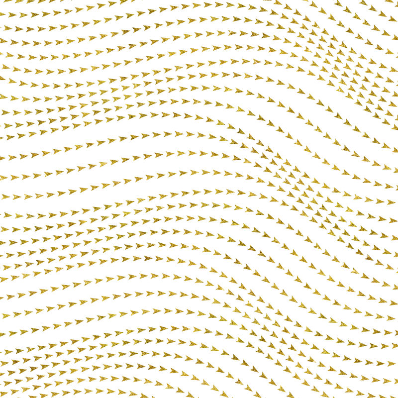 抽象金色箭头元素无缝设计背景