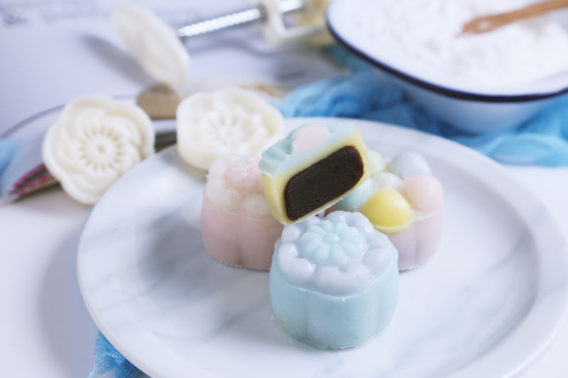 精美的豆沙月饼