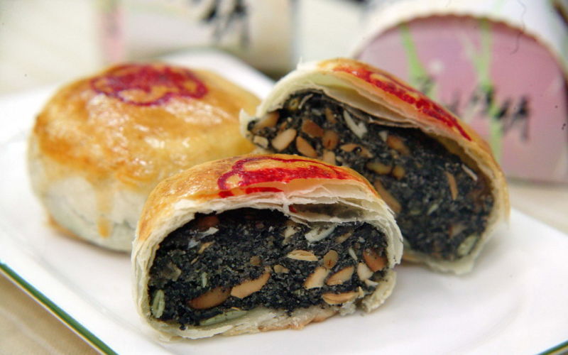 美味的芝麻月饼