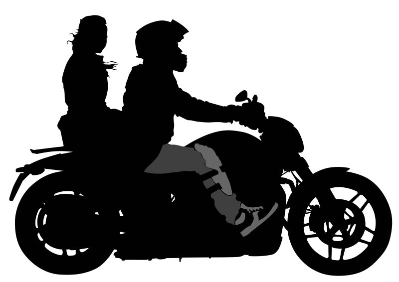 骑摩托的情侣卡片图片