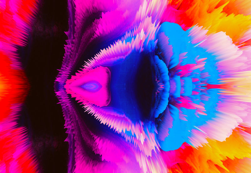 创意现代彩色商业艺术光线背景