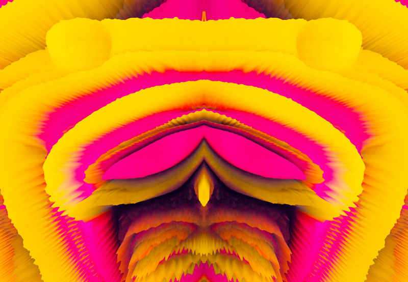 创意黄色爆炸艺术光线背景