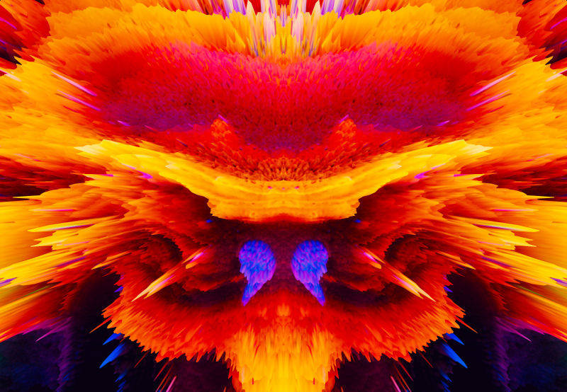 创意红色商业艺术爆炸背景