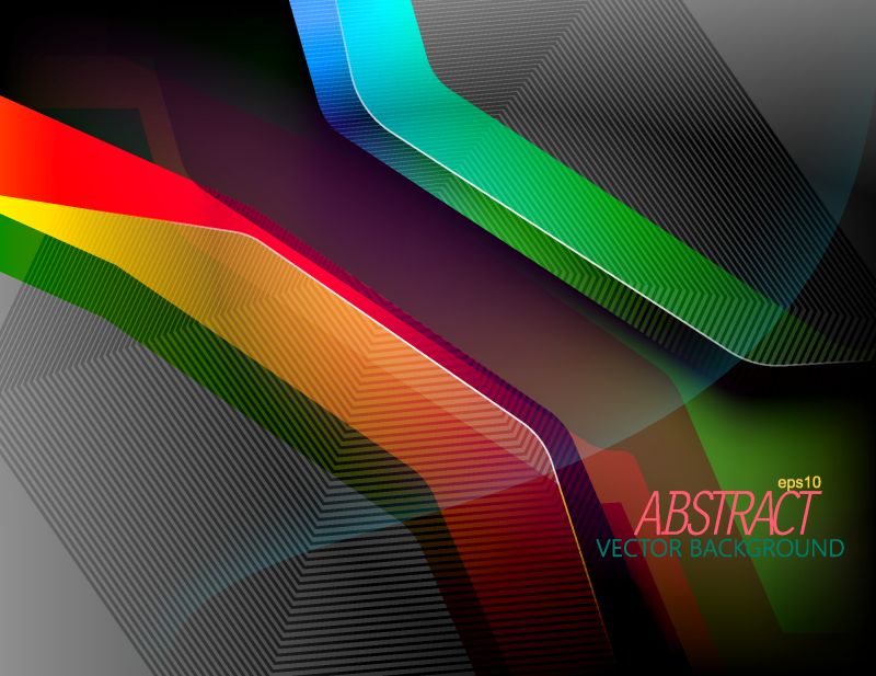 抽象矢量彩色几何时尚艺术背景