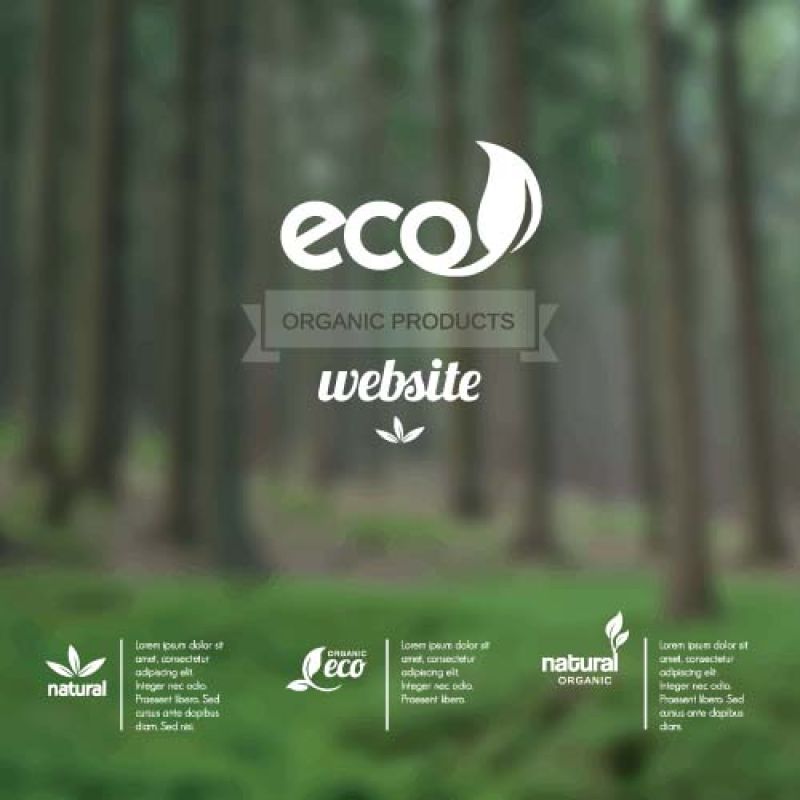 创意矢量现代生态主题插图设计