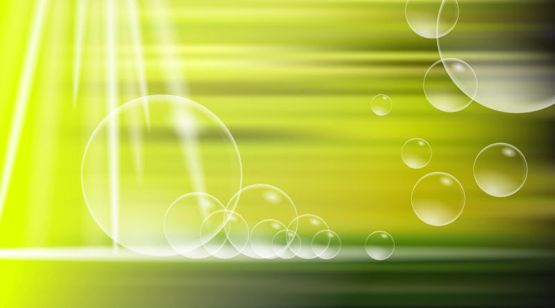 矢量抽象的绿色背景设计