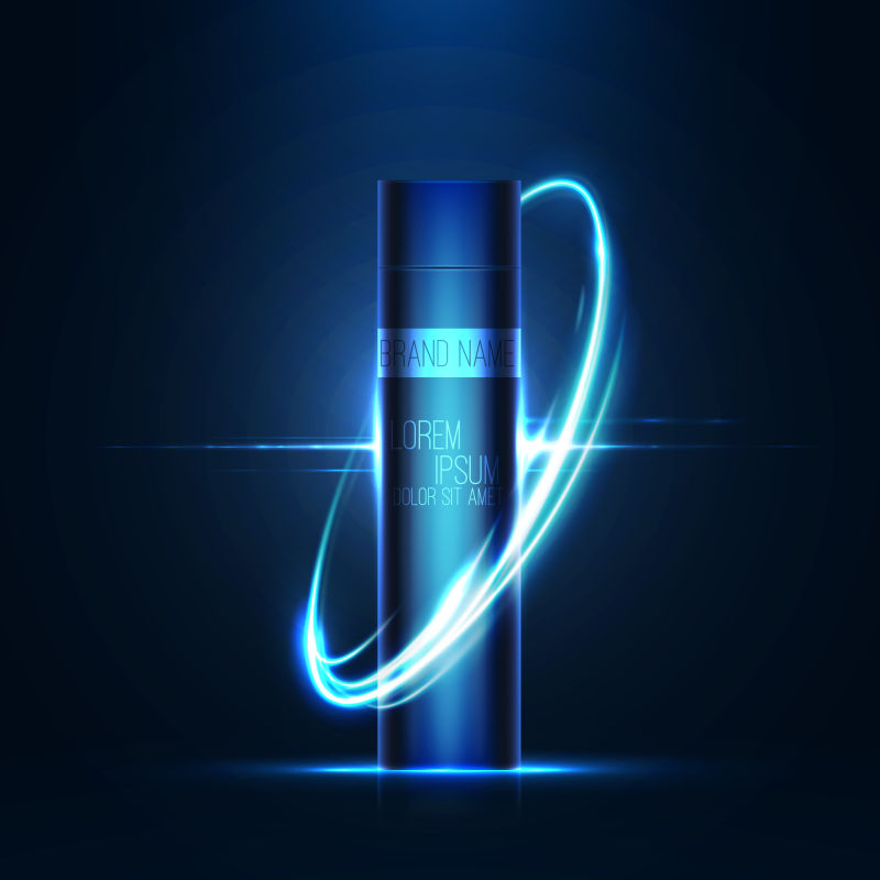 抽象矢量现代时尚化妆品海报设计