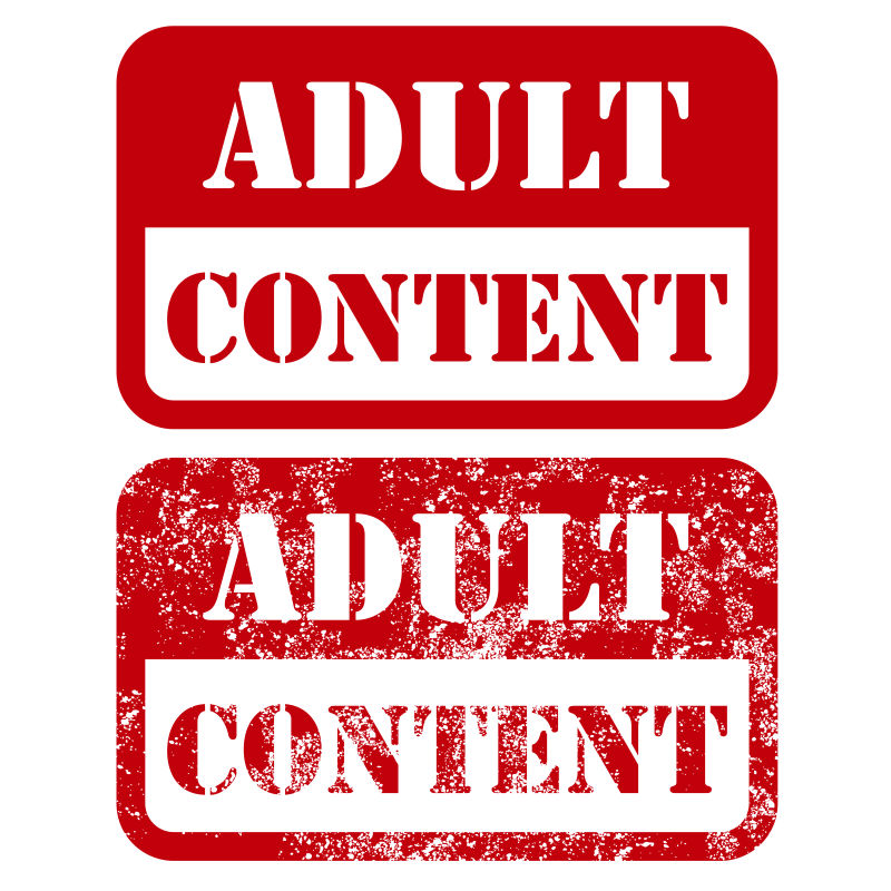 创意矢量成人主题标志设计