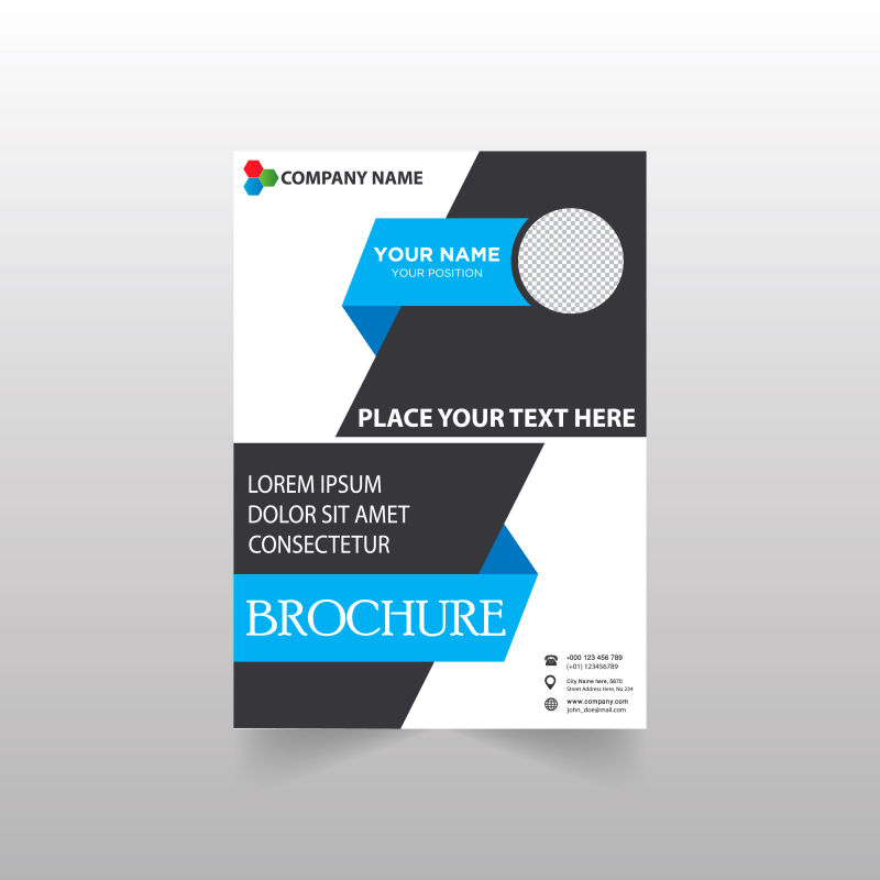 抽象矢量现代时尚商业宣传报告设计