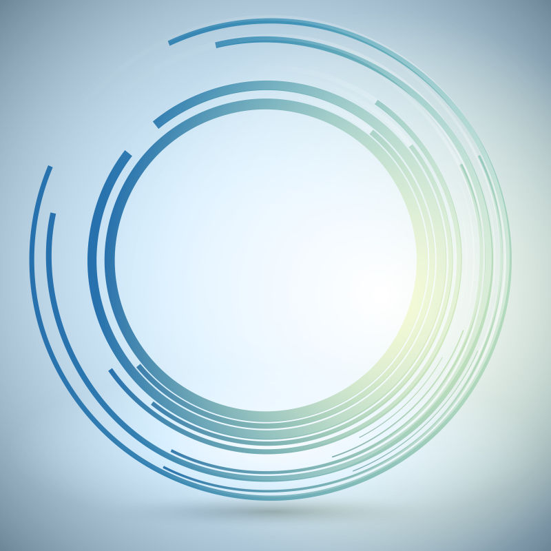 技术几何矢量圆现代科学抽象背景