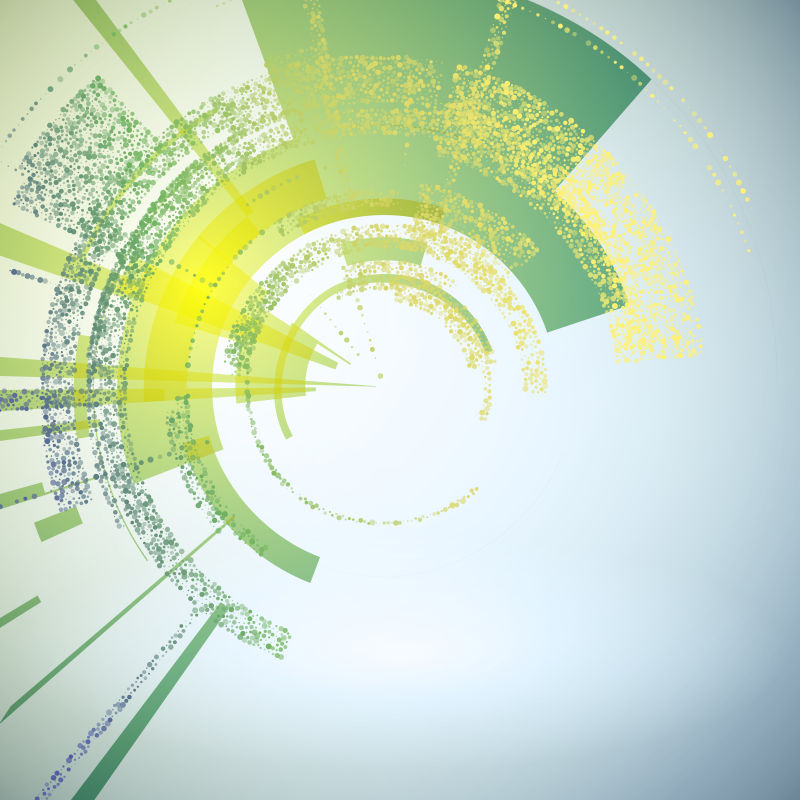 技术几何矢量圆现代科学抽象背景