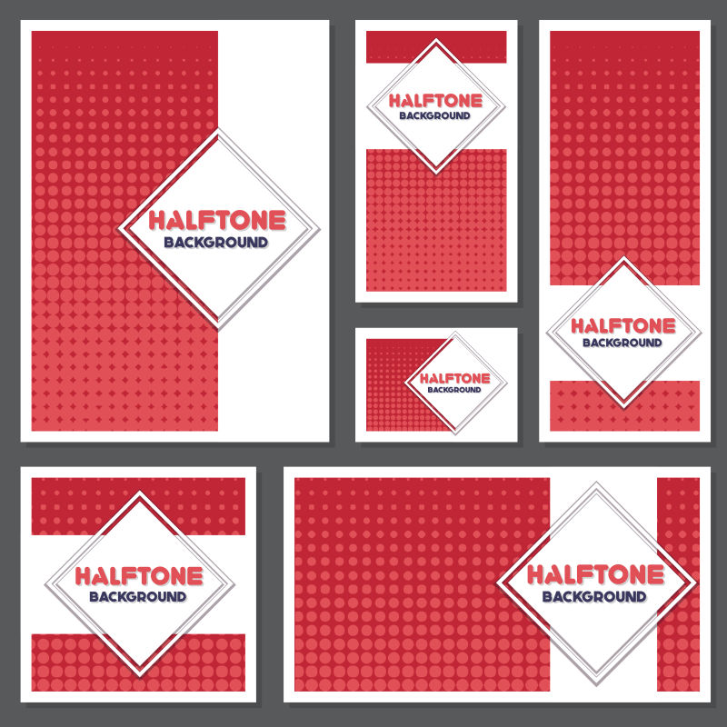 抽象矢量红色经典复古背景设计